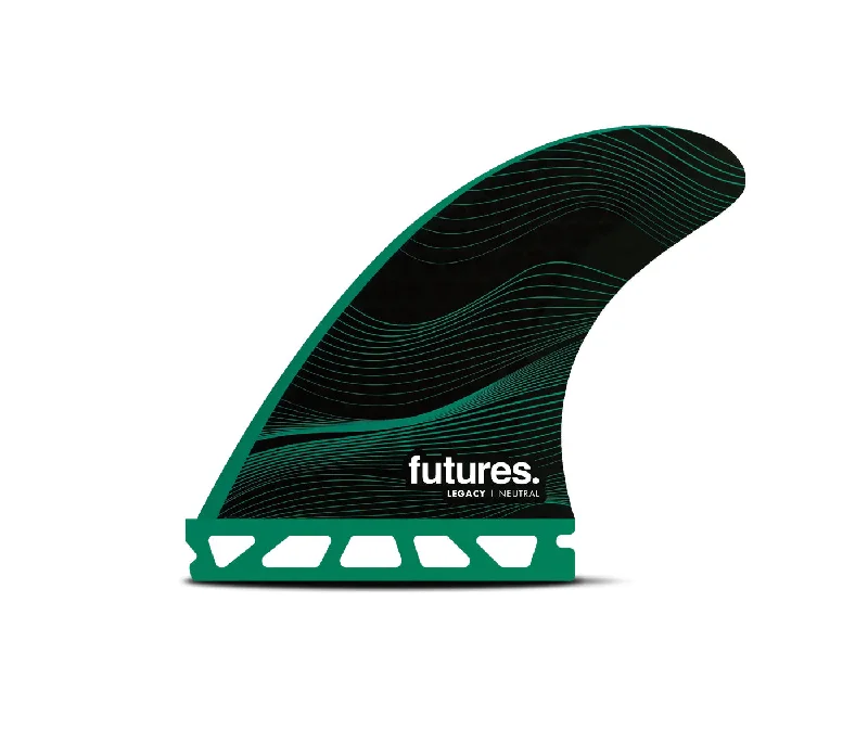 surfboards with better wave-catching ability-Futures F6 Legacy Series HC Thruster Fins Green