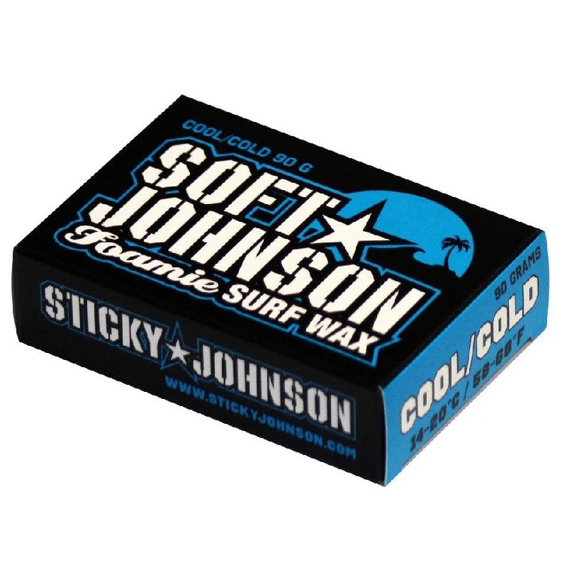 eco-friendly surfboards-STICKY JOHNSON SOFT JOHNSON COOL/COLD WATER FOAMIE / SOFTY WAX