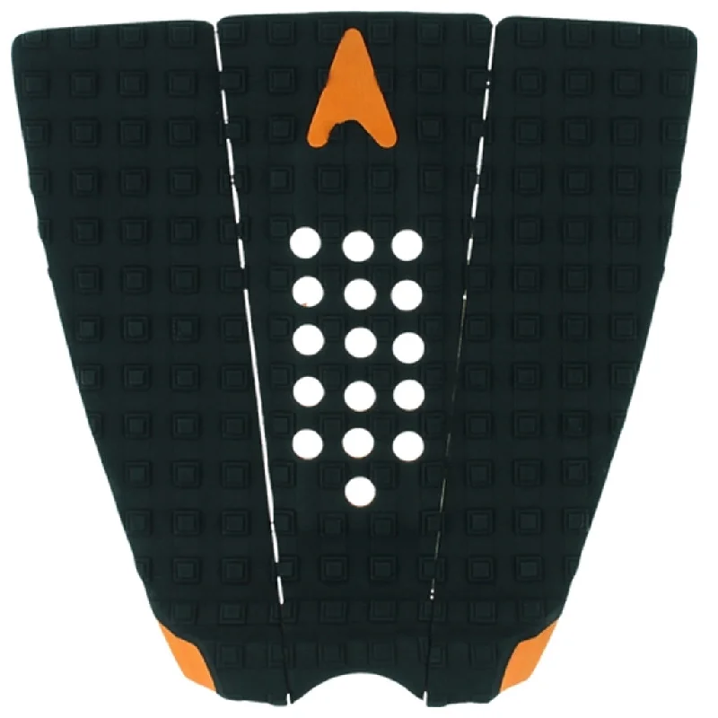 surfboards for responsive paddling-Astrodeck North Shore Traction Pad - Black/Orange