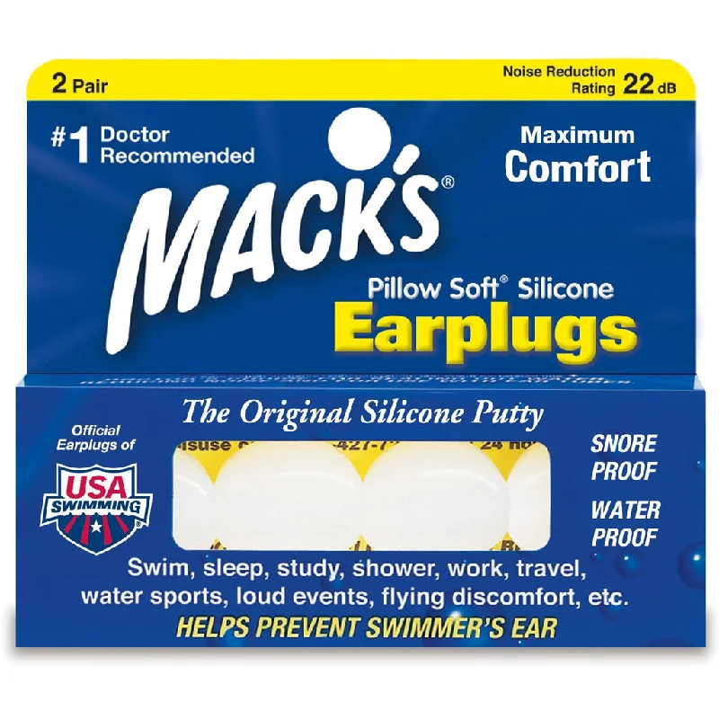 surfboards for aggressive carving-Macks Silicon Ear Plugs