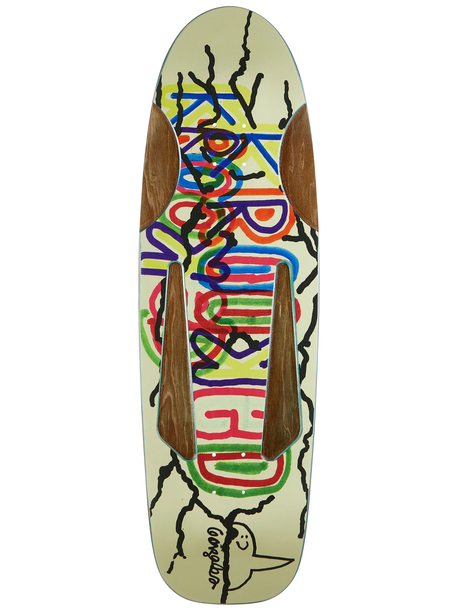 surfboards for aggressive carving-Krooked Gonz Baby Beamer10.12 Deck