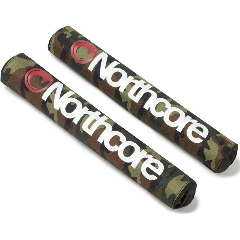 surfboards with great flexibility-Northcore Roof Rack Wide Load 43cm Pads Camo