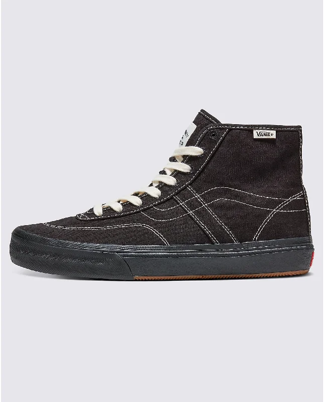 surfboards with maximum stability-Vans Crockett High Decon Canvas Black/Black/White