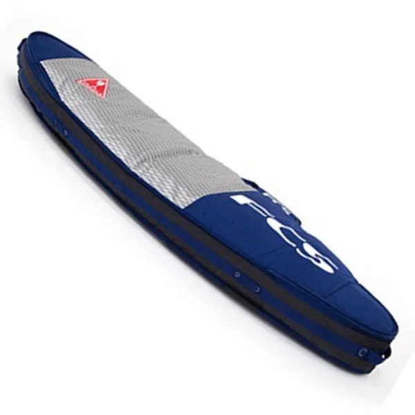 surfboards with wide tails for added power-FCS DOUBLE ALL PURPOSE TRAVEL COVER Ink/Blue