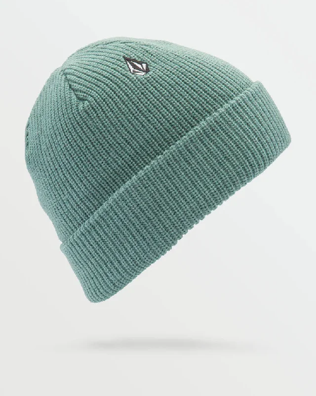 surfboards for quick bottom turns-Volcom Full Stone Beanie - Petrol