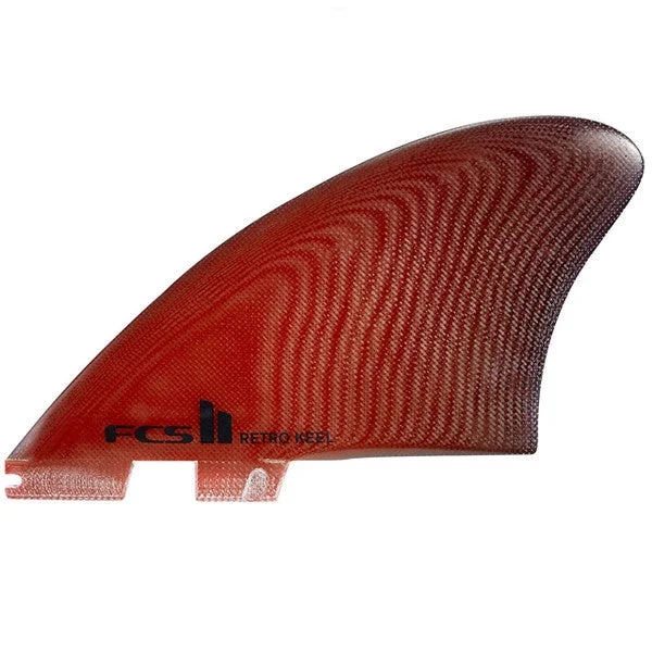 surfboards for better carving control-FCS II RETRO KEEL TWIN FIN PG RED