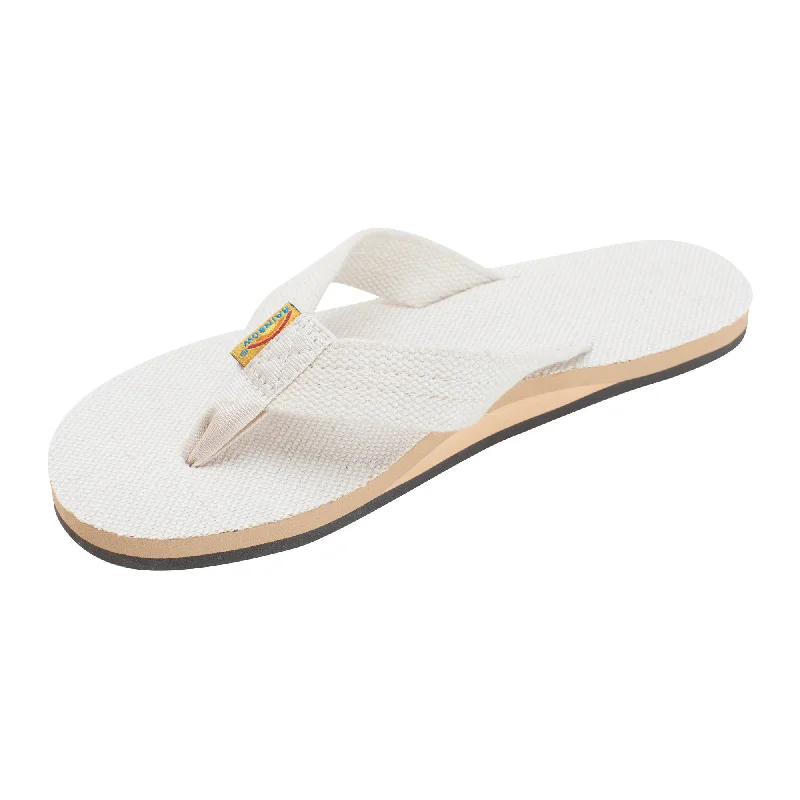 single-fin surfboards for smooth rides-Rainbow Hemp Single Women's Sandals - Natural