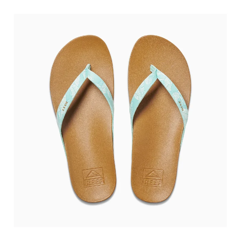 surfboards with reinforced construction for durability-Reef Cushion Court Women's Sandals - Palms