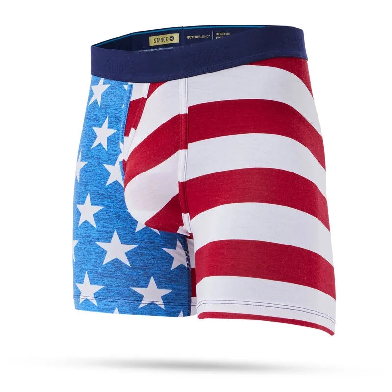 surfboards with high-performance rails-Stance The Fourth St. 6in. Blue Boxer Brief