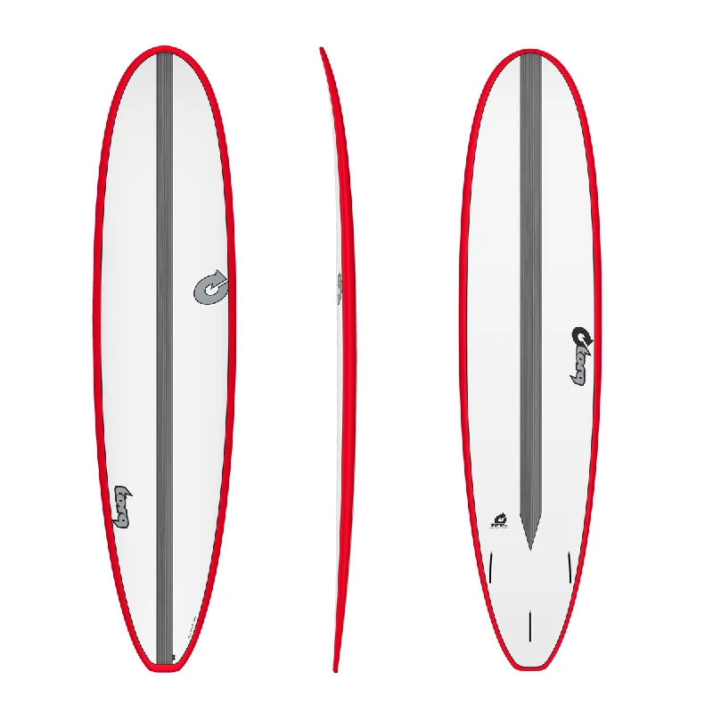 surfboards for better wave control-Torq Longboard 8'0 Carbon (TET-CS) - Red