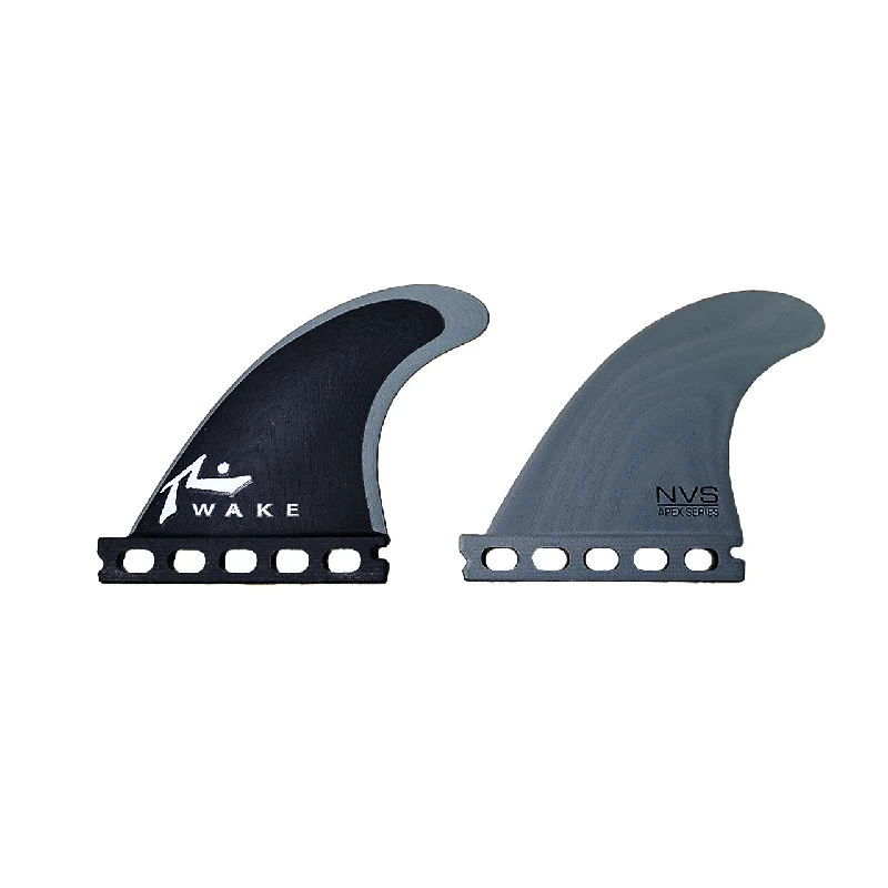 surfboards with low drag for higher speed-Rusty Wakesurf Fin Set - Twin