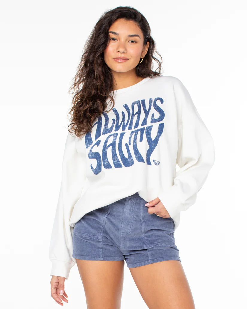 surfboards for smooth carving-Roxy Womens Morning Hike Sweatshirt