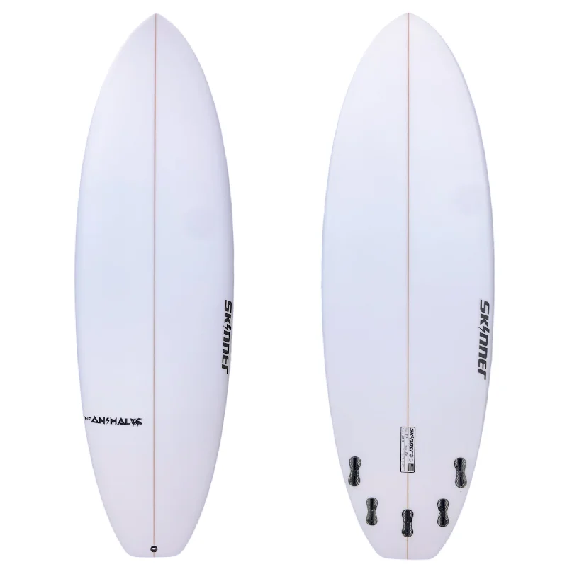 surfboards for deep-water waves-Skinner The Animal V2 5'7" x 20" x 32.5 L Liters 5 FCS fins Epoxy