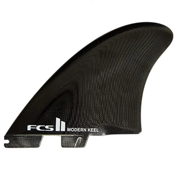 surfboards for smooth wave exits-FCS II MODERN KEEL TWIN FIN PG M-L - BLACK