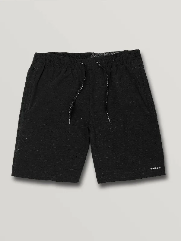 surfboards with well-balanced volume-Volcom Packasack Lite 19" Mens Shorts - Black