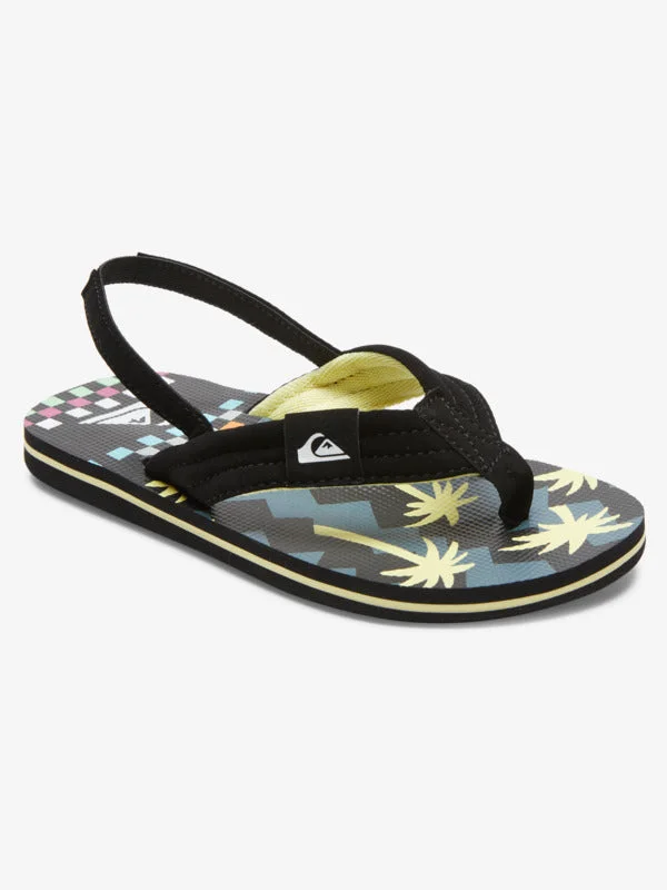 surfboards with reinforced construction for durability-Win22 QUIKSILVER KIDS MOLOKAI LAYBACK SANDALS