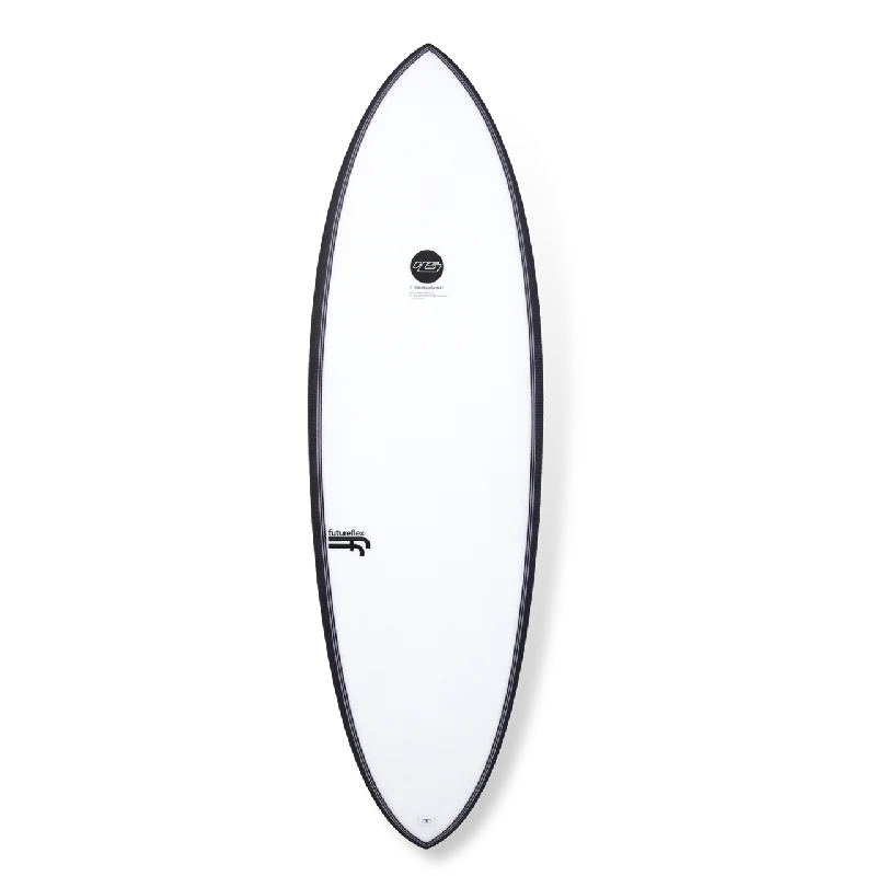 surfboards for professional wave riders-Haydenshapes Hypto Krypto 6'1 FF - 5 FUT - clear tint