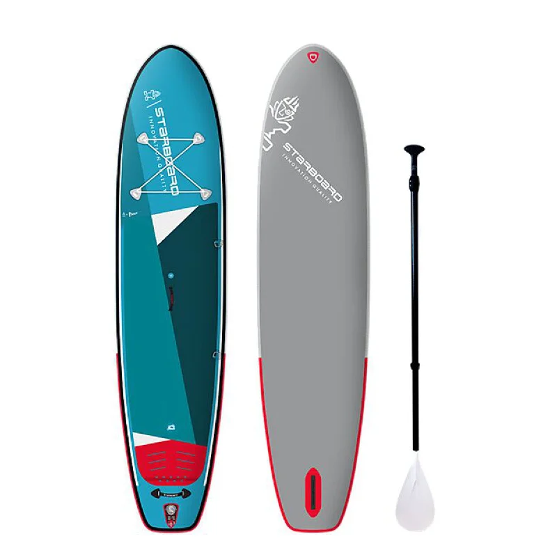 high-performance surfboards for professionals-Starboard Inflatable SUP 11'2" X 31+" X 5.5" iGo Zen SC With Paddle