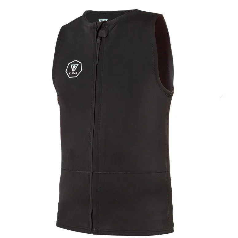 surfboards for maximum power in waves-VISSLA MENS 2MM FZ VEST 2021