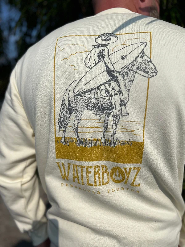 surfboards for responsive paddling-Waterboyz Solodad Sweatshirt Bone