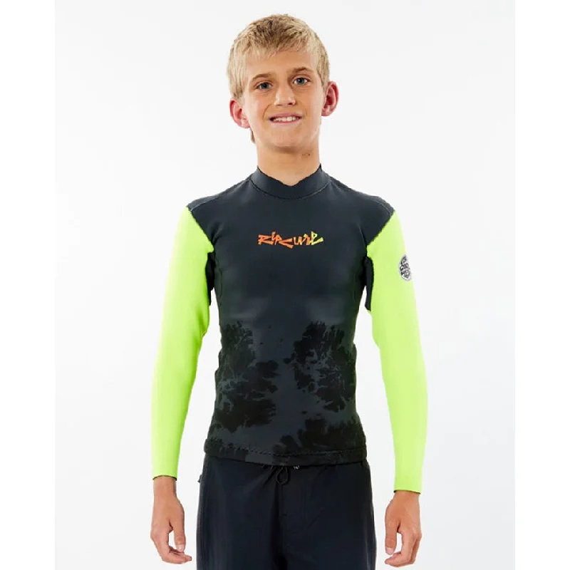 surfboards for smooth wave exits-RIPCURL JNR DAWN PATROL L/SL JACKET