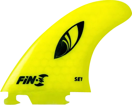 surfboards for deep bottom turns-Fin-S Se-1 Honeycomb Neon Yellow 3 Fins Surfboard FIN - 3PCS SET