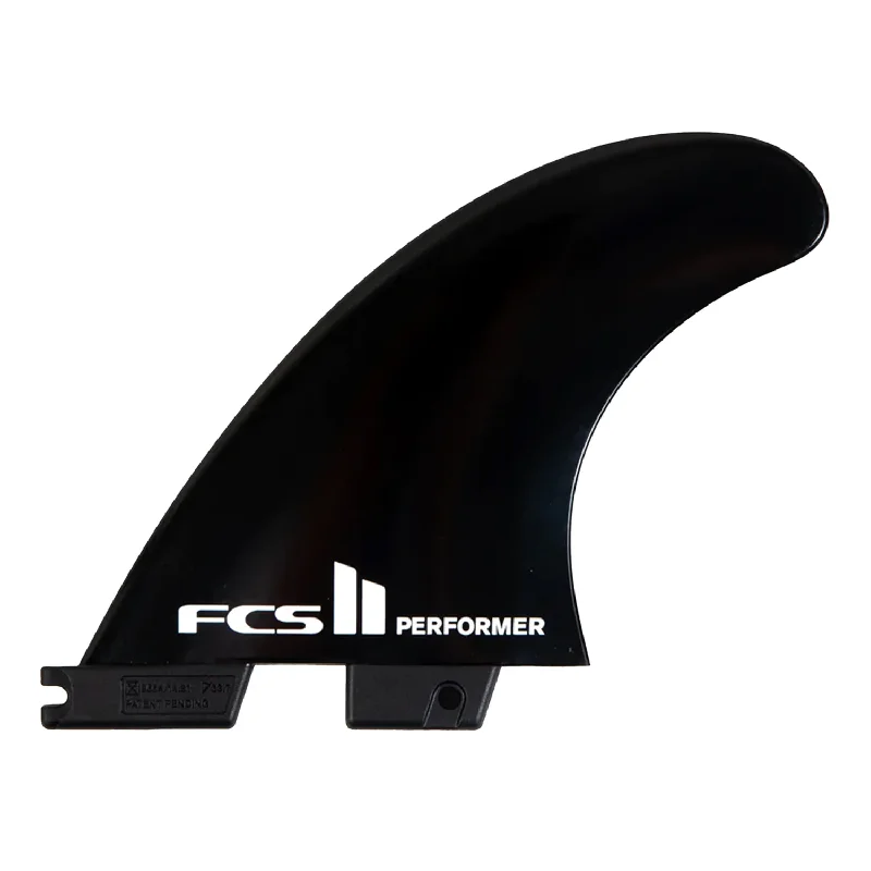 surfboards for ultimate maneuverability-FCS II PERFORMER GLASSFLEX BLACK TRI S/M