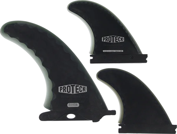 surfboards with good buoyancy for easy surfing-Proteck Perform Ffs Combo 7.0+4.25 Black