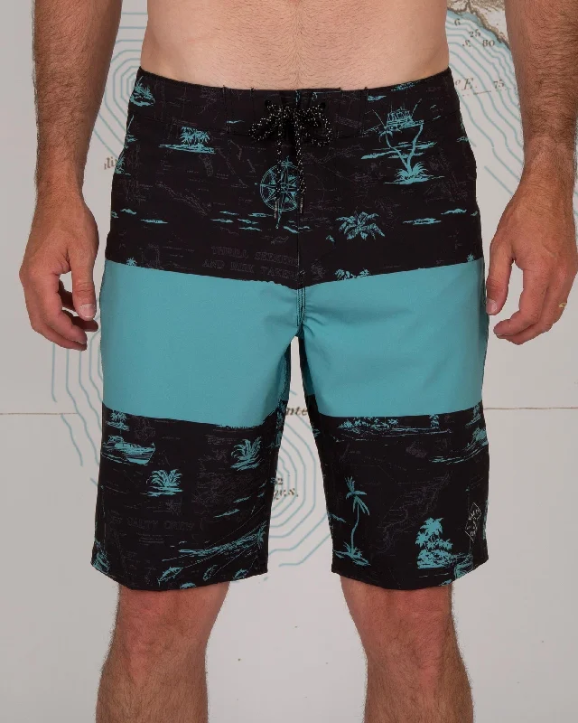 surfboards for deep turns-Salty Crew Topwater Boardshorts - Black