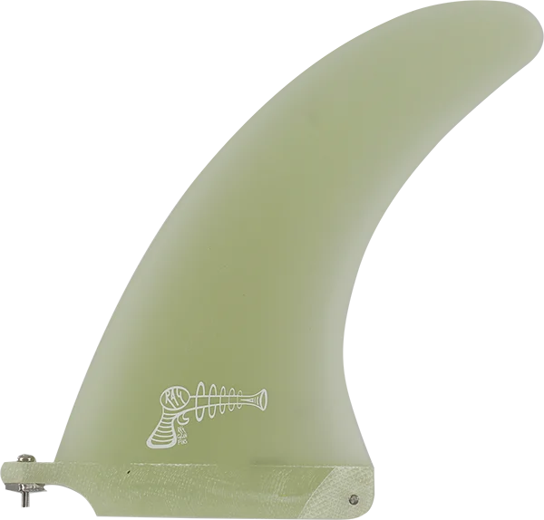 surfboards with wide tails for added power-Ray Gun Fiberglass Center Fin 7.0" Clear Surfboard FIN