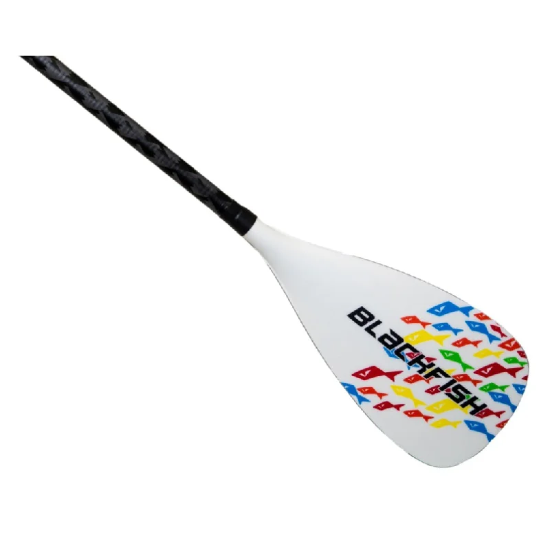 beginner-friendly surfboards-SUP paddles - Blackfish Nootka 520 Fishskin White 2pc adjustable