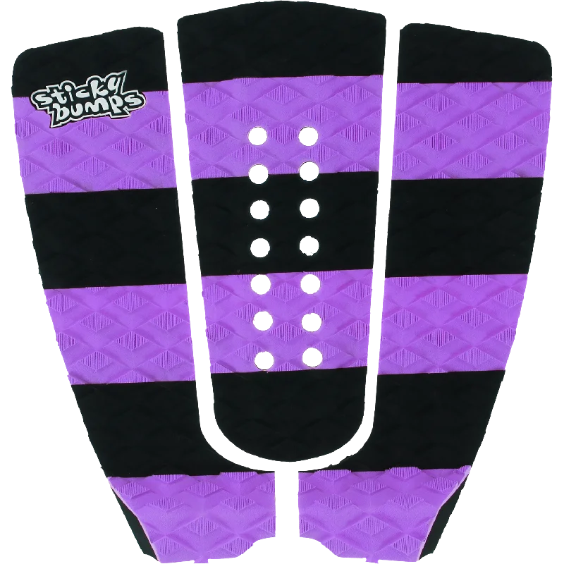 surfboards with good buoyancy for easy surfing-SB Sticky Bumps Stripe Traction Black/Pur