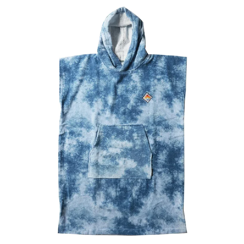 surfboards with great flexibility-VISSLA ADULTS CHANGE TOWEL - BLUE TIE DIE