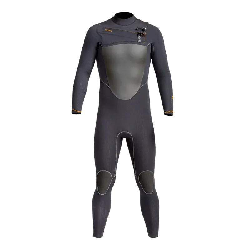 surfboards with high buoyancy for easy paddling-Xcel DryLock X 4/3 Chest-Zip Men's Fullsuit Wetsuit