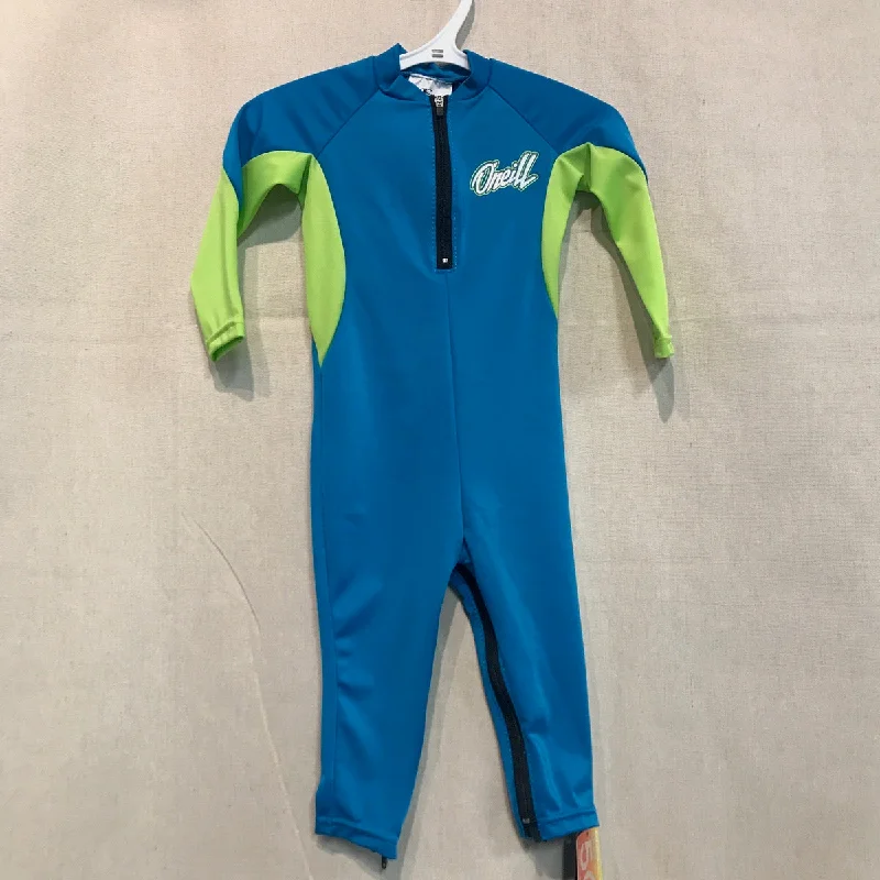 surfboards with good buoyancy for easy surfing-Infant Rashies O'Neill O’Zone Full 4309 - AI5-Sky/Lime/Wht