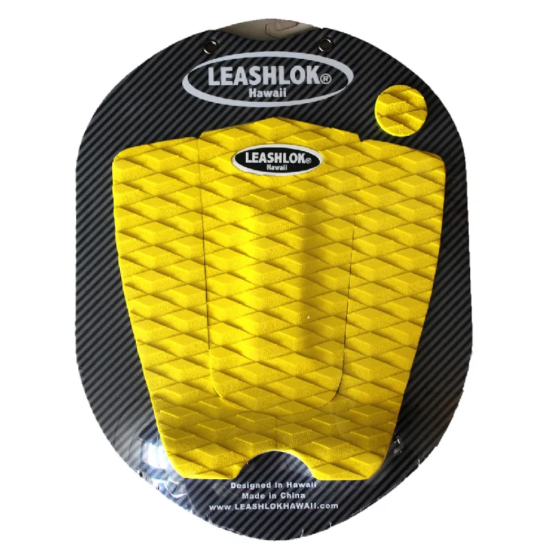 surfboards with wide tails for power-Deck pads - Leash Lok Traction Pad - Yellow