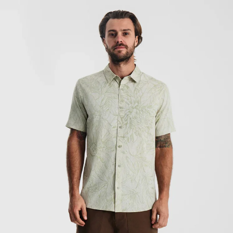 surfboards for big waves-Roark Bless Up Chapparal Sketch Floral S/S Button Down