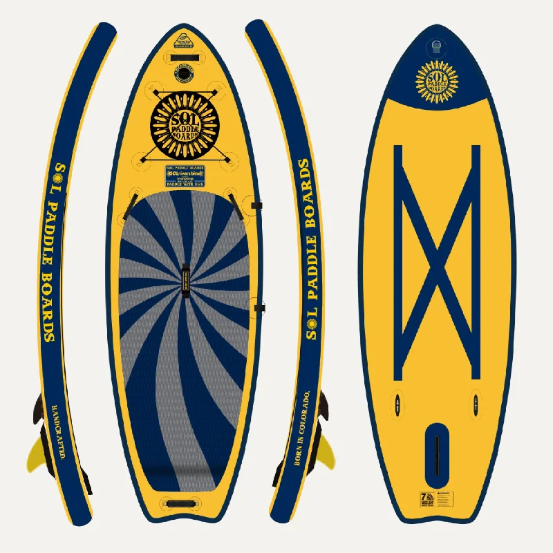 surfboards for small waves-GalaXy SOLrivershine Inflatable Paddle Board with Switchblade Retractable Fin System