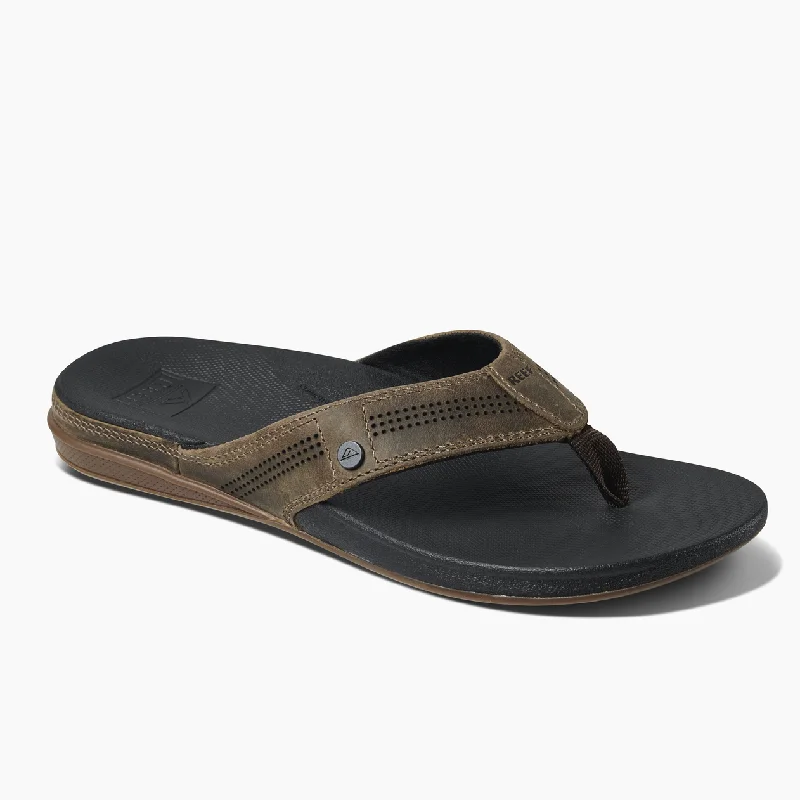 surfboards with lightweight and responsive designs-Reef Cushion Lux Sandal - Tan Black