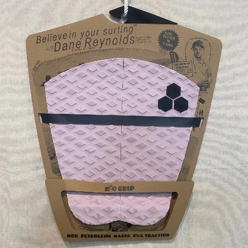 durable surfboards for tough conditions-Deck pads - Channel Islands - Dane Reynolds 2 Piece Flat Pink