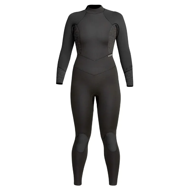 surfboards with increased volume for better buoyancy-Xcel Axis X 4/3 Back-Zip Women's Fullsuit Wetsuit - Black