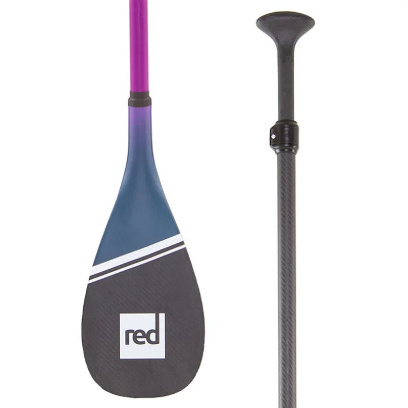 surfboards with better wave-catching ability-SUP paddles - Red Paddle - Red Hybrid 3pc Cam Lock Paddle Purple