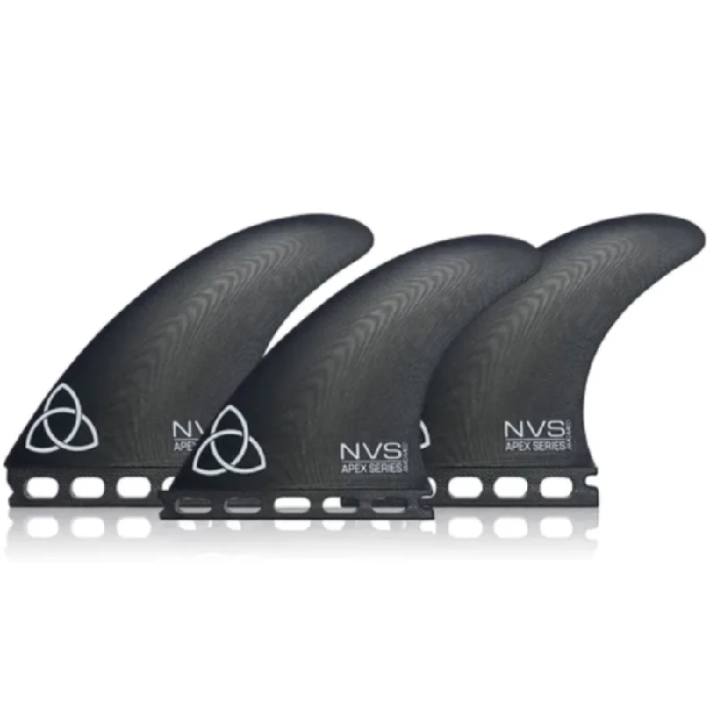 surfboards for better wave control-NVS - AM-Comp Thruster Fins - Medium (Single Tab)