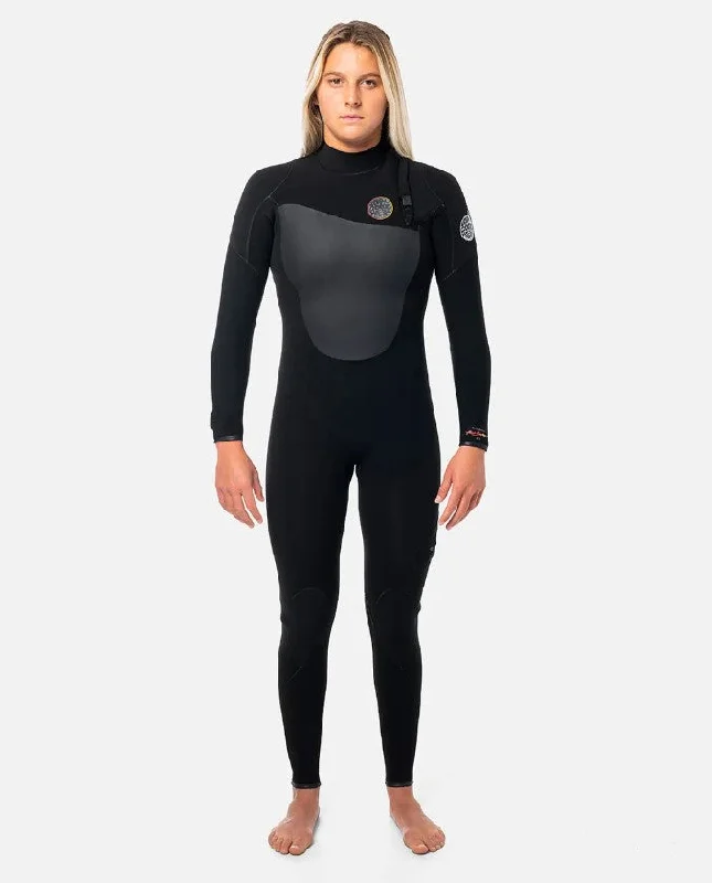 surfboards for all-around wave conditions-Rip Curl Women's E7 Flashbomb Heatseeker 4/3 Z/Free Wetsuit - Win23