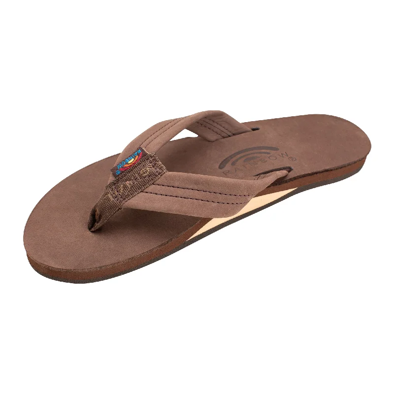 surfboards with precise rail design for carving-Rainbow Single Premier Leather Women's Sandals - Expresso