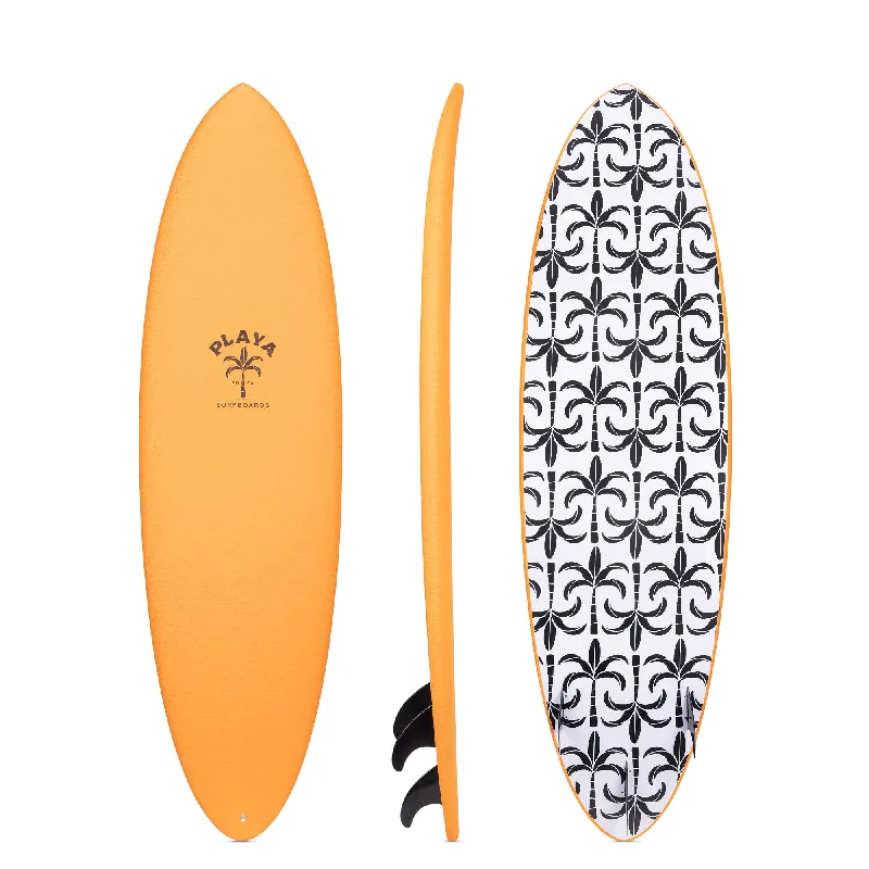 performance surfboards for tricks-6'6" Playa Midlength (Orange)