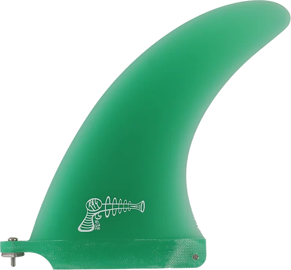 surfboards with great wave accuracy-Ray Gun Fiberglass Center Fin 7.0" Green Surfboard FIN