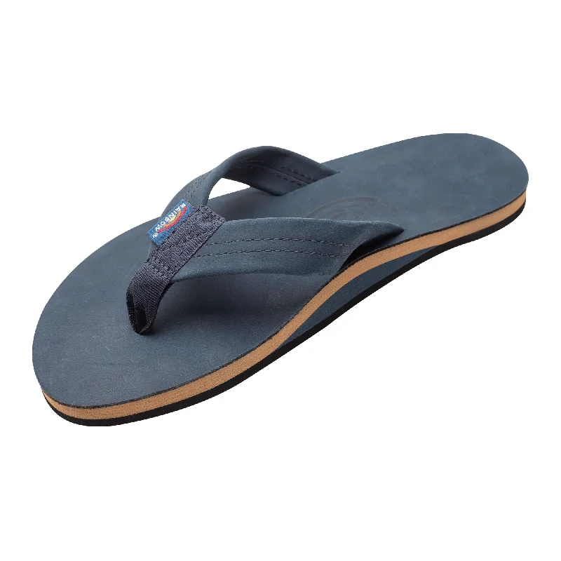 surfboards for shallow waters-Rainbow Single Layer Arch Limited Edition Men's Sandals - Navy