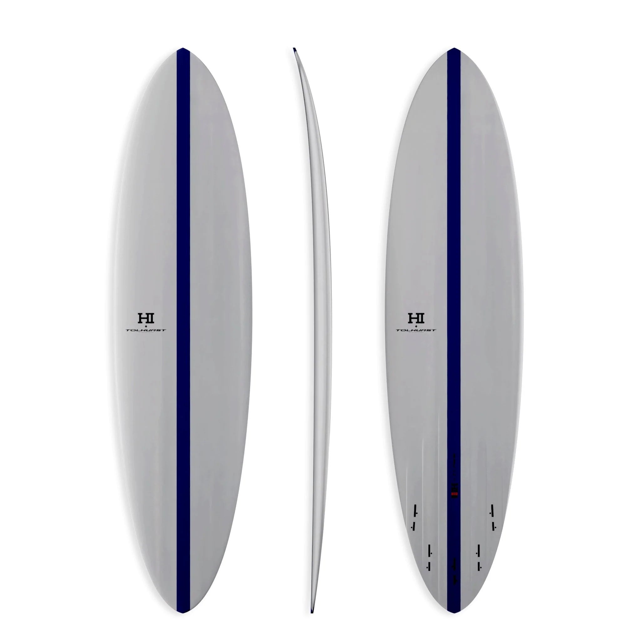 surfboards for deep turns-Mid 6 - Thunderbolt Red