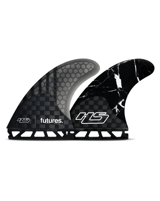 surfboards with wide tails for power-Futures Fins HS1 Generation V2 Thruster Surf Fins (L)